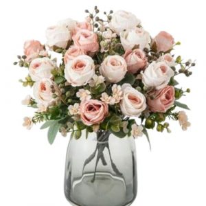 Arreglo de flores naturales con 10 rosas