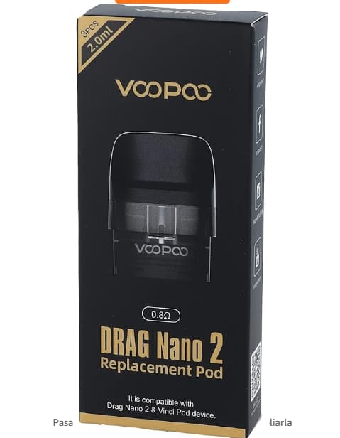 Pack 3 x Recambios Pod para el Drag Nano 2 • También son compatibles para Pods de Cigarrillo Electrónico