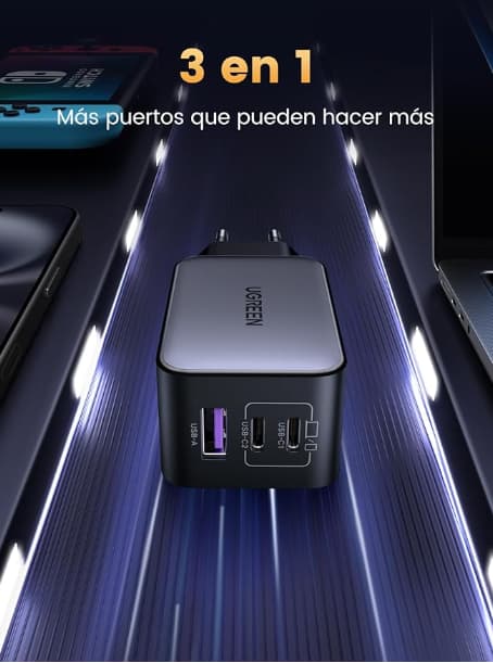 Cargador 3 Puertos